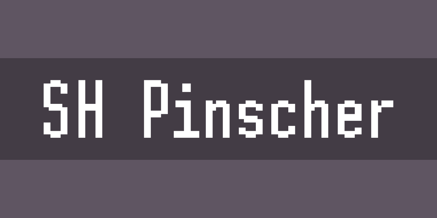 SH Pinscher Regular Font preview